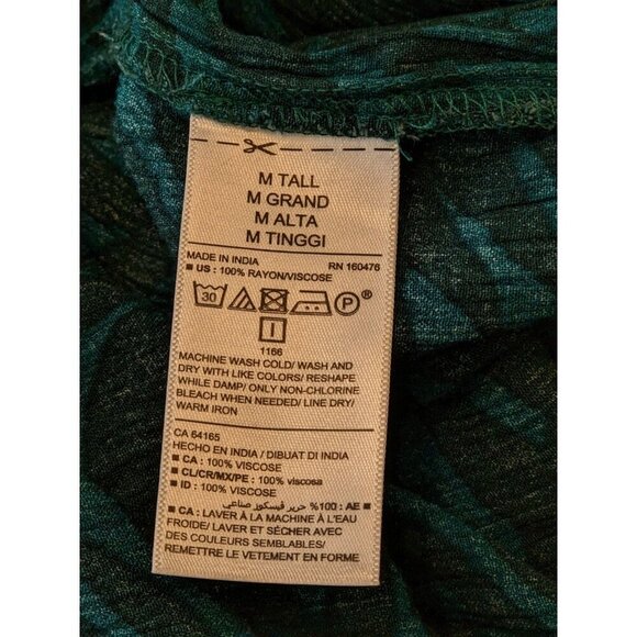 Old Navy Womens Womens Size M Tall Teal Tropical Off Shoulder Belted Jumpsuit - Picture 6 of 6